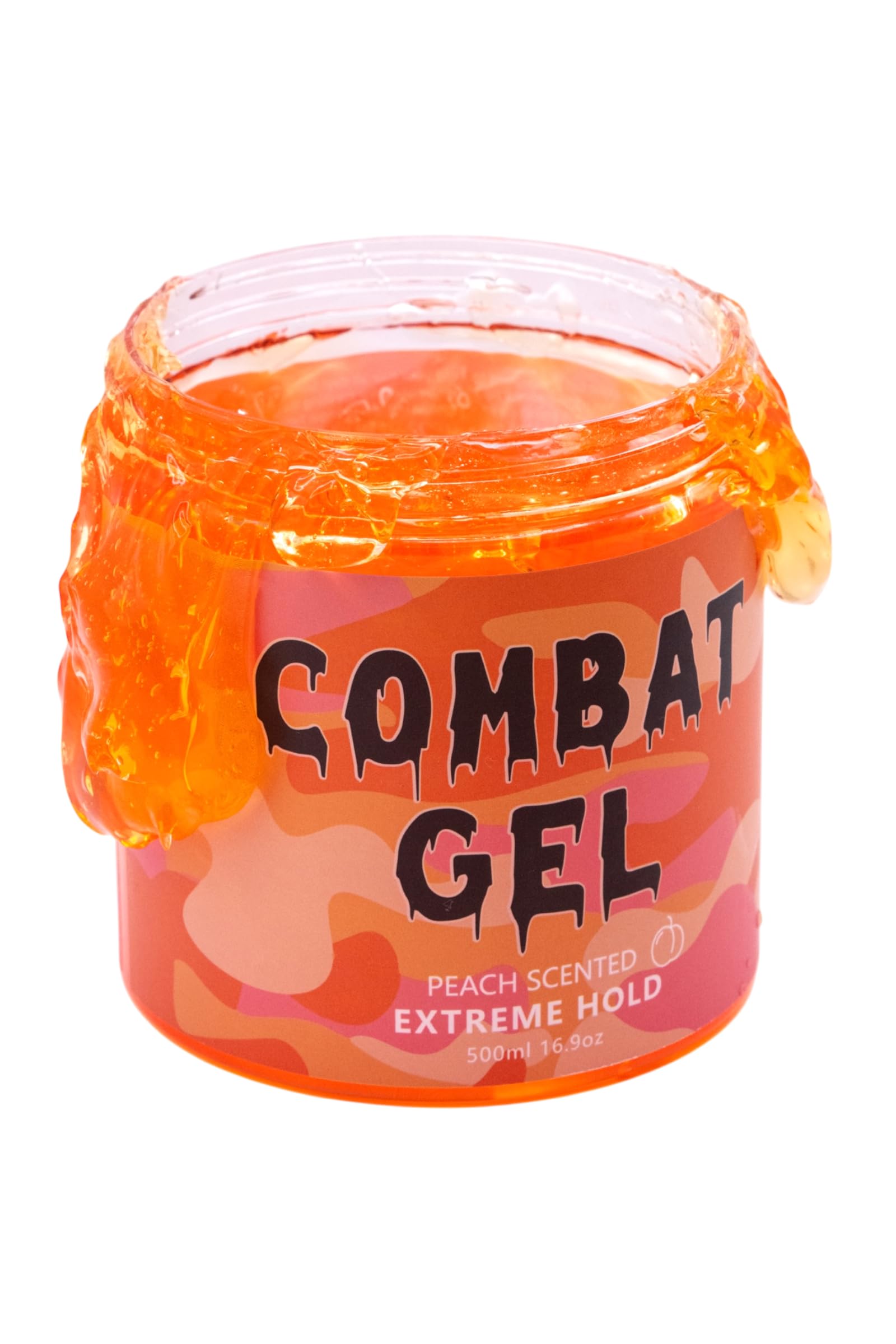 Combat Gel extreme hold hair gel (500 ML, Peach)