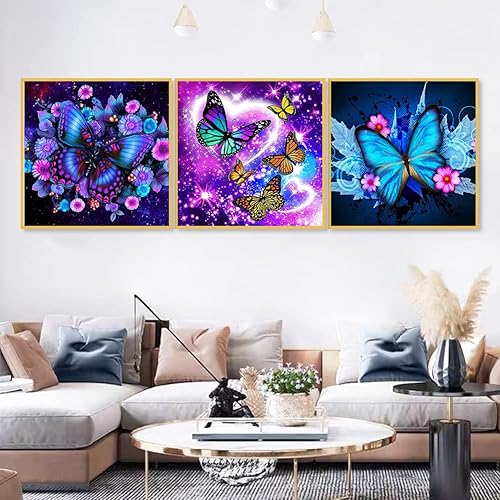 Miniatura 4 de Kose Pintura por números para adultos principiantes y niños paquete de 4 unidades de pintura por número lienzo enrollado sin arrugas pintura al óleo