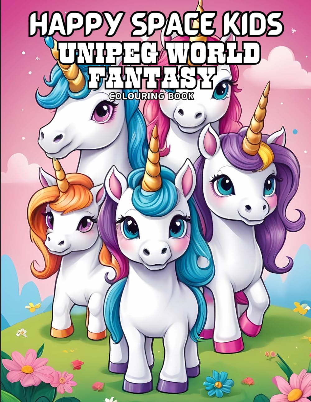 UNIPEG WORLD COLOURING BOOK FOR KIDS: A Magical Colouring Adventure Filled with Unicorns (HAPPYSPACE KIDS)