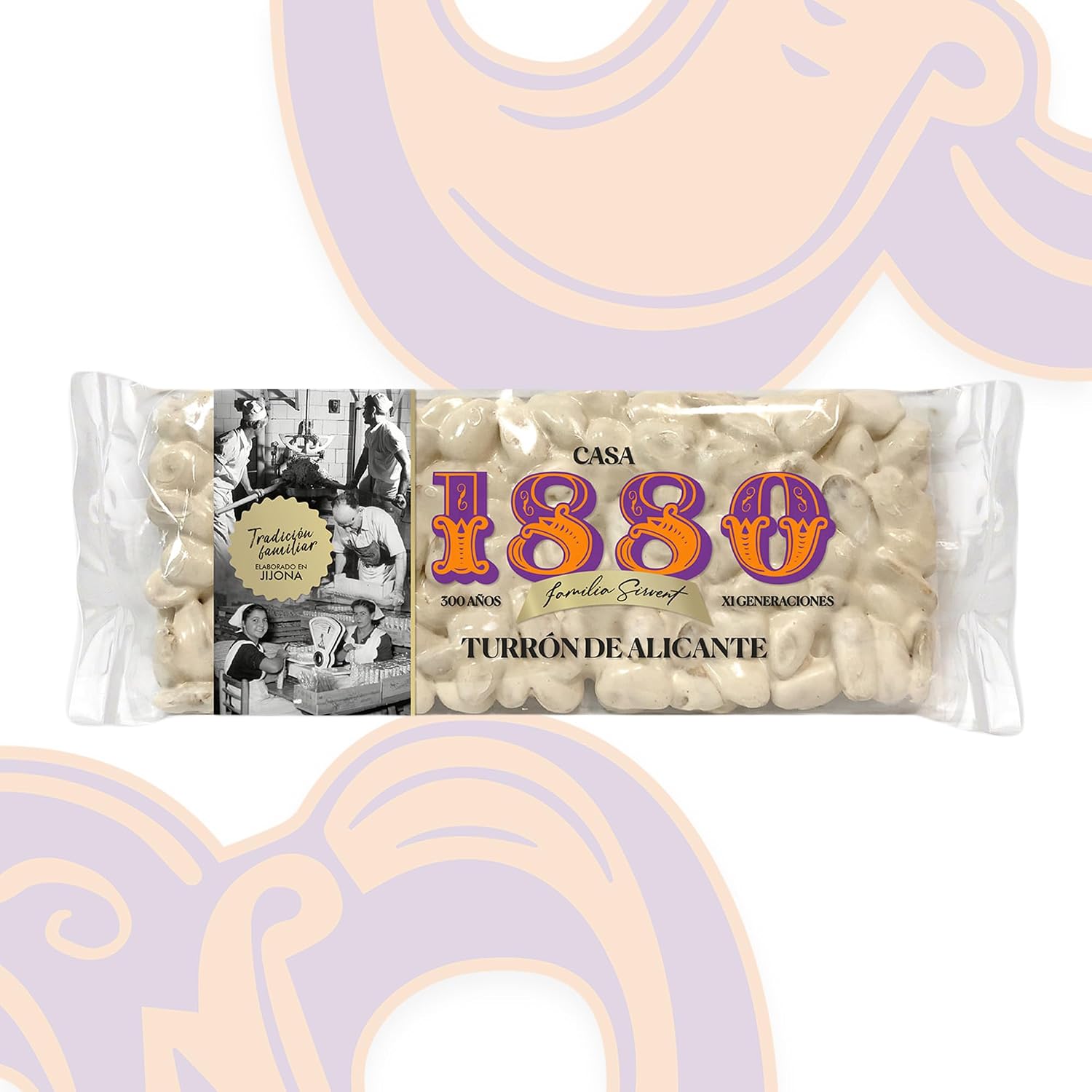 1880 turrón de almendras seleccionadas