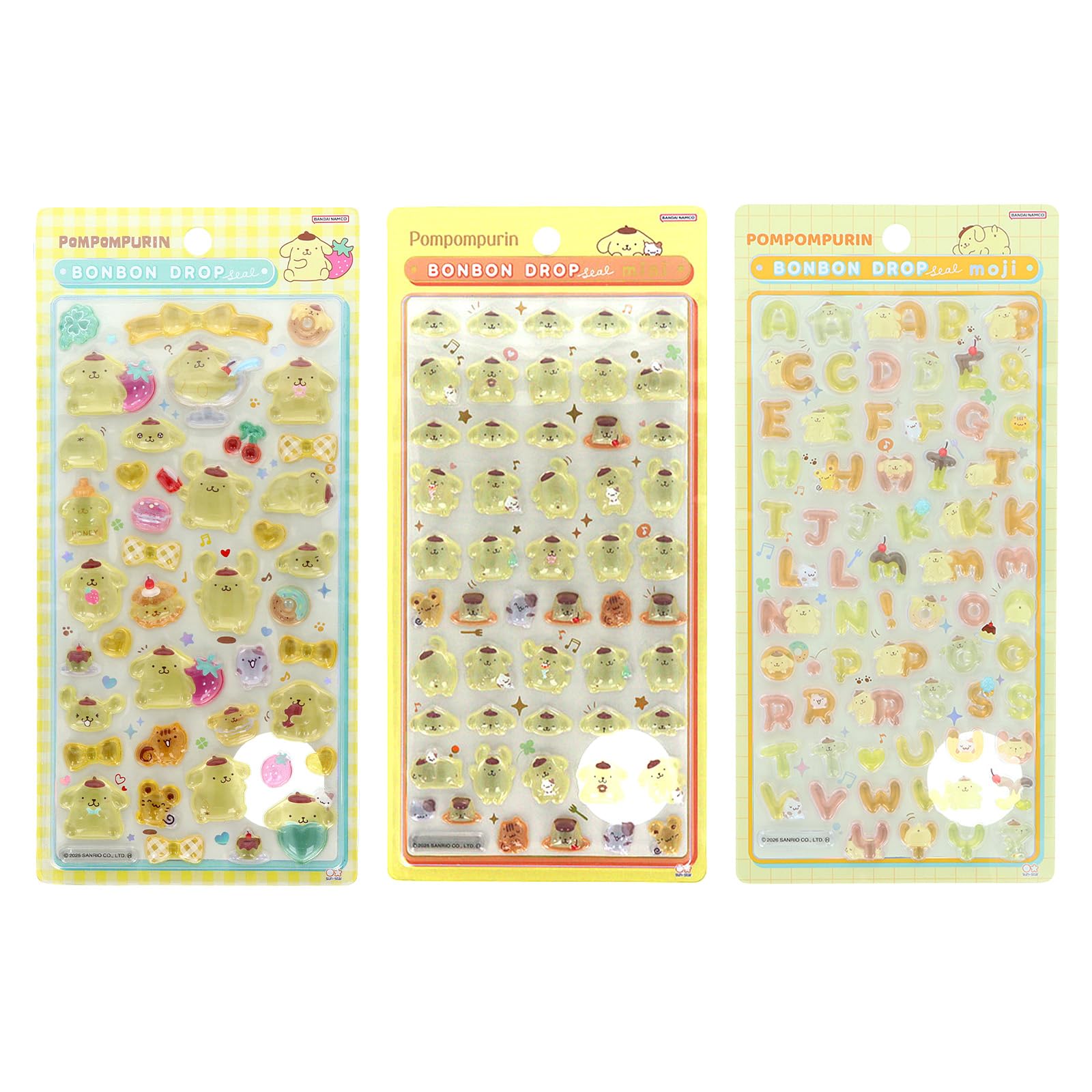 新品　ボンボンドロップシール セット はぴだんぶい ポムポムプリン シナモン Amazon | サンリオ(SANRIO) ボンボンドロップシール ポムポムプリン 3