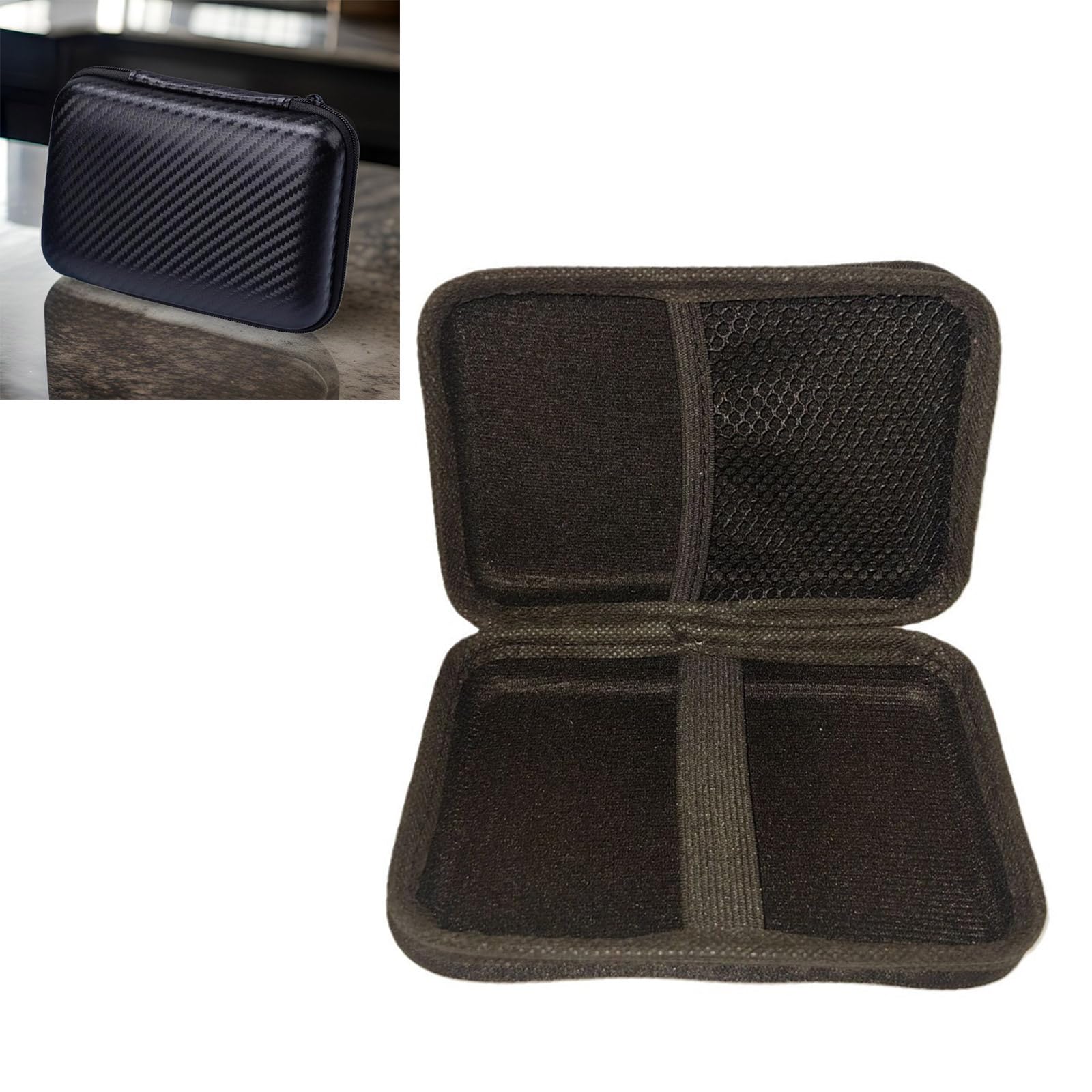 QWQJ Game Console Hard Bag for RG34XX Shockproof Protector Carrying Case with Pocket Scratchproof Storage Box