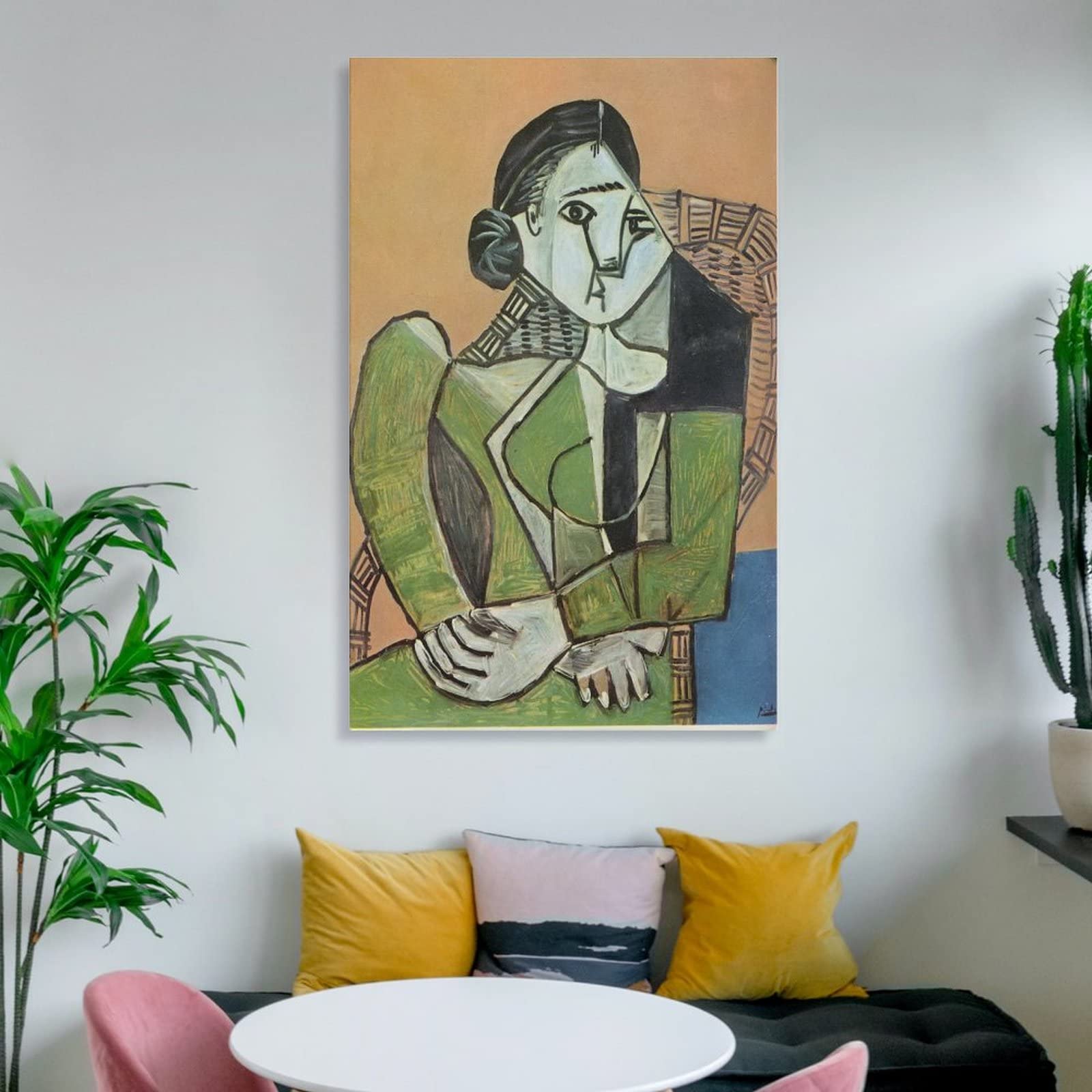 Amazon.co.jp: Pablo Picassoパブロ・ピカソ画家の作品（肘掛け椅子に
