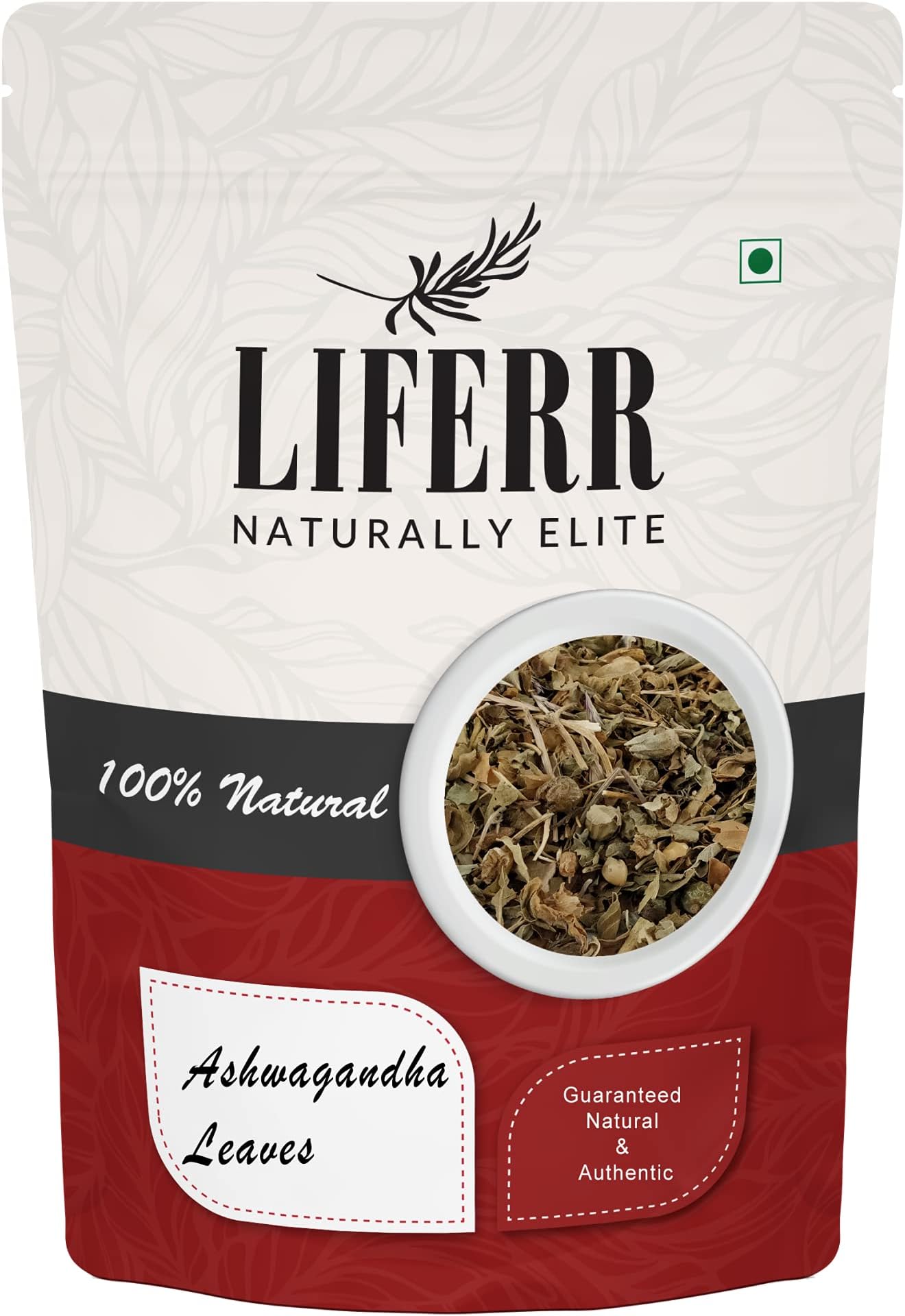 LIFERR Ashwagandha Leaves | Withania Somnifera Leaves | Ashwagandha Leaf | 100g