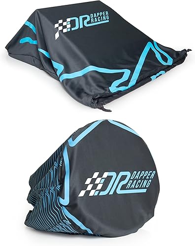 DAPPER RACING SIM RACING Steering Wheel and Pedals Covers Compatible with Most Steering Wheel and Driving Pedals Models G29 - G920 T150 - T300 -