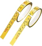 2Pcs Steel Self-Adhesive Measuring Tape, Imperial & Metric Tape Measure Sticker Ruler, Left to Right and Right to Left Stick on Tape Measure for Workbench, Woodworking, Saw & Drafting, 100cm/39Inch
