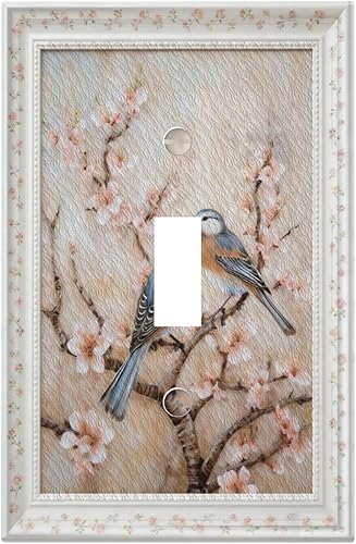 Miniatura 64 de Cubiertas Decorativas de Arte para Interruptores de Luz, Hojas de Otoño, Placa de Pared de Palanca Individual, Cubierta Decorativa de Interruptor,