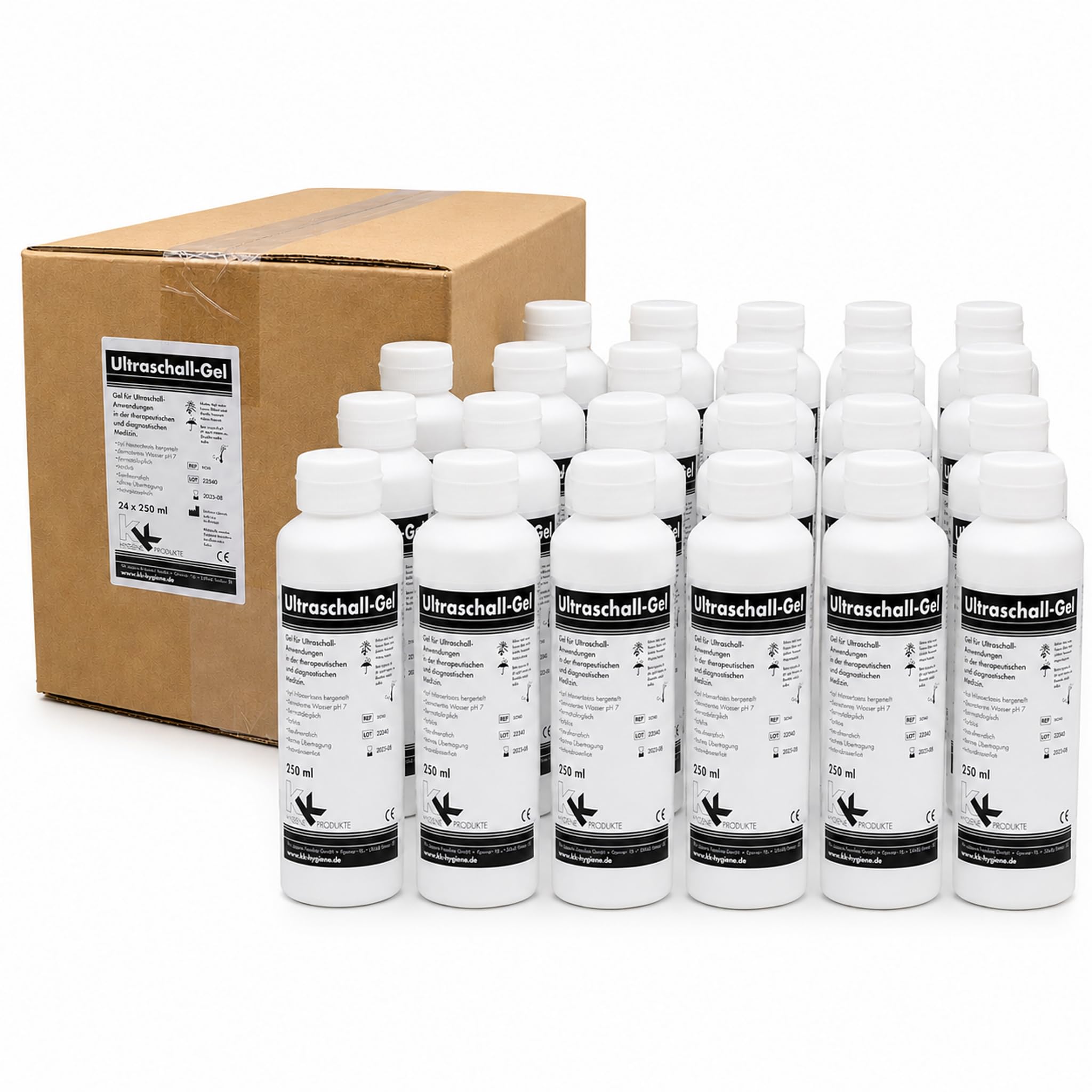 KK Ultraschallgel | Kontaktgel | Sonogel | 24 x 250 ml Flasche