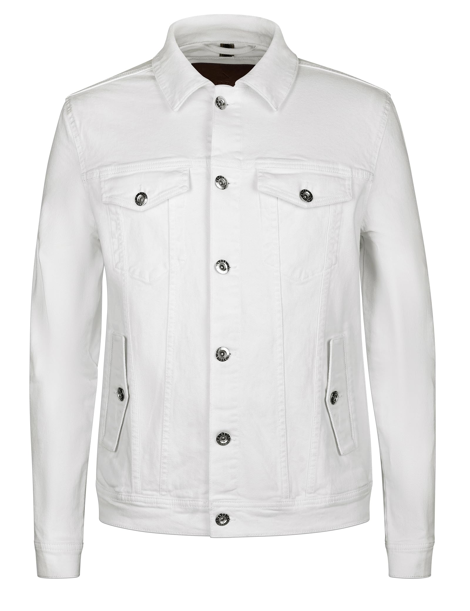 Enorsia - Men's Denim Jacket - White - L