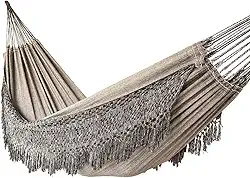 Rede de Dormir Casal Balanço de Algodão Reforçada 4,20m x 1,60m Cor Cinza