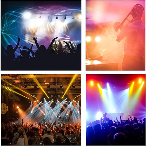 Miniatura 6 de CO-Z Luces LED de escenario DMX 8 piezas de 18 x 3 W RGB par de luces con control remoto activado por sonido iluminación de efecto de escenario para