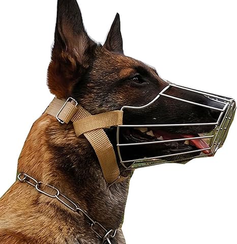 Amazon Co Jp 金属ワイヤーバスケット犬の銃口噛むのを防ぐのに最適咀嚼や吠えは飲酒や喘ぎを可能にします ペット用品