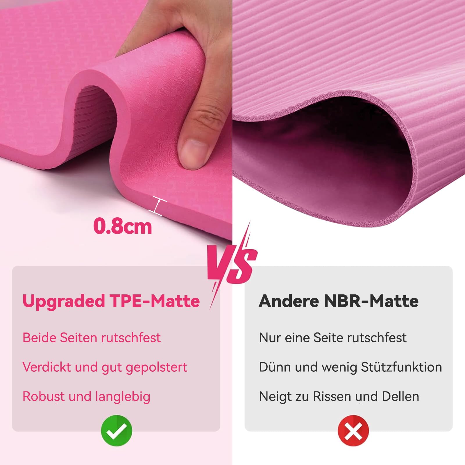WATBKHE Gymnastikstange, verstellbare und Faltbare Reckstange mit Ringen, Gymnastics Bars Turnreck, erweiterbare Turnstange für Heimtraining, Reckstange Kinder für Indoor & Outdoor, mit Matte