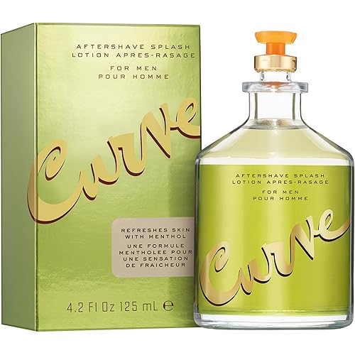 Curve Aftershave Splash Lotion for Men, 4.2 Fl. Oz.