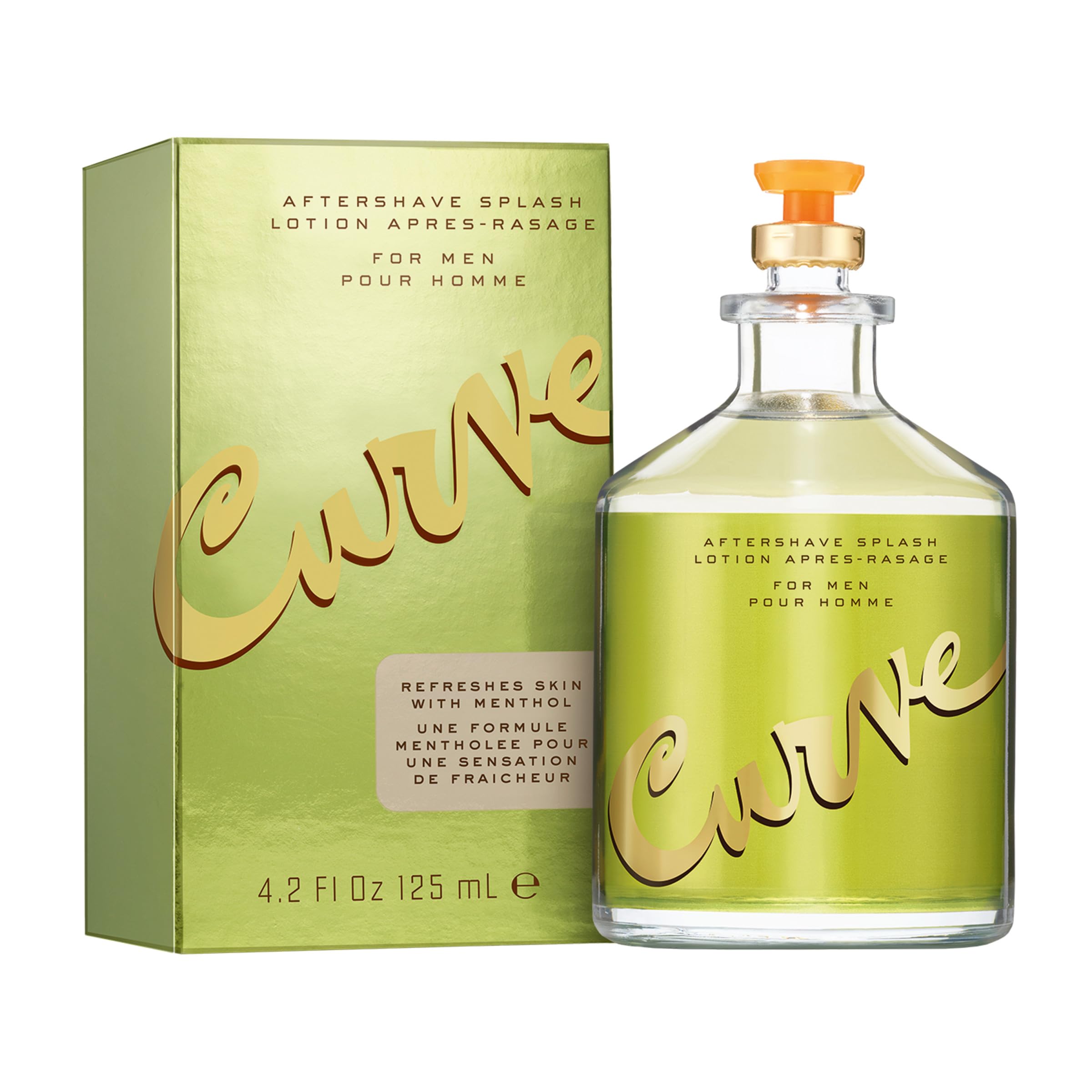 Curve Aftershave Splash Lotion for Men, 4.2 Fl. Oz.