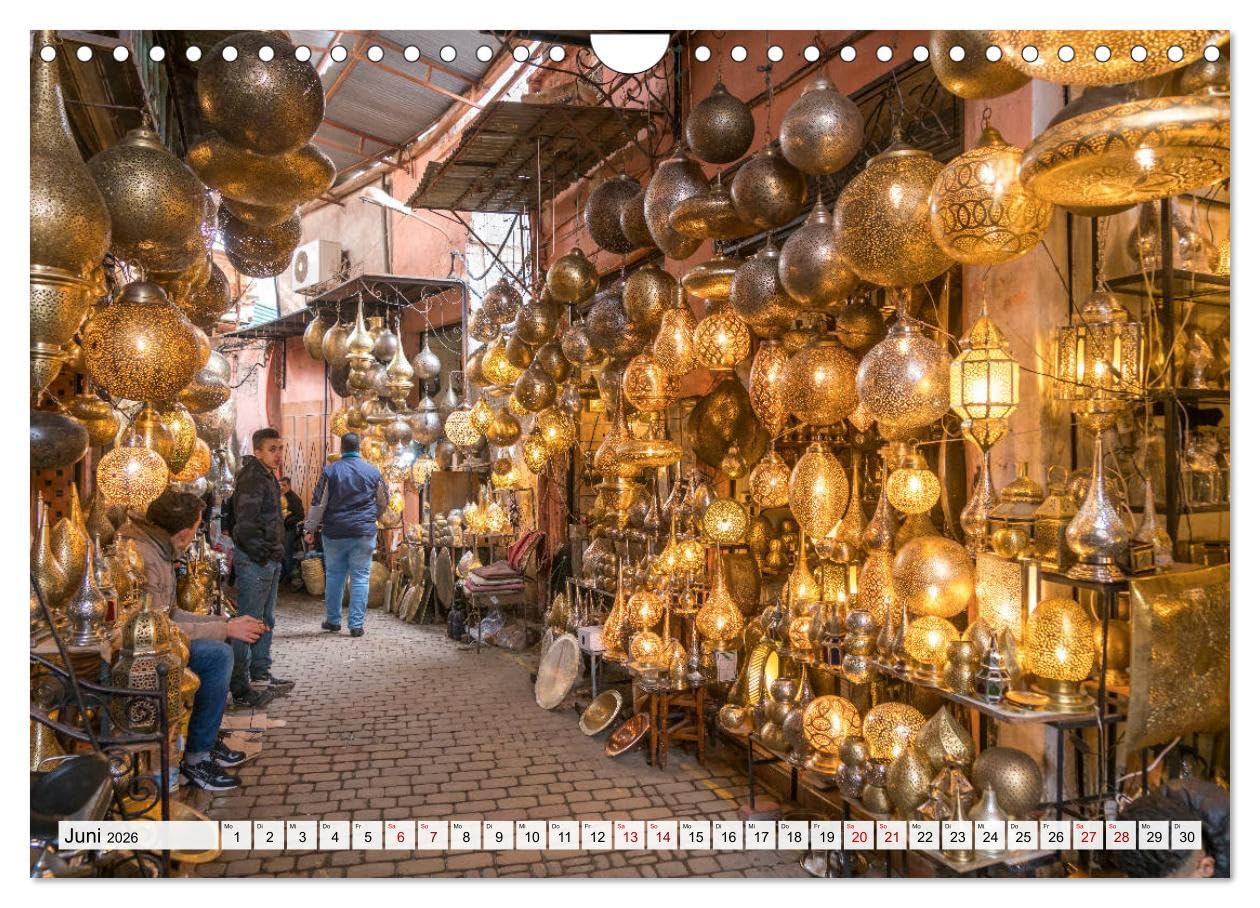 Marokko - Marrakesch (Wandkalender 2026 DIN A4 quer), CALVENDO Monatskalender: Eine der faszinierendsten Städte der Welt in einem Kalender vom Reisefotografen Peter Schickert. (CALVENDO Orte)
