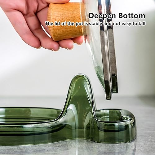 Miniatura 4 de Espátula de cocina multifunción, soporte para cuchara con soporte para tapa, soporte para cuchara para encimera de cocina, soporte para utensilios