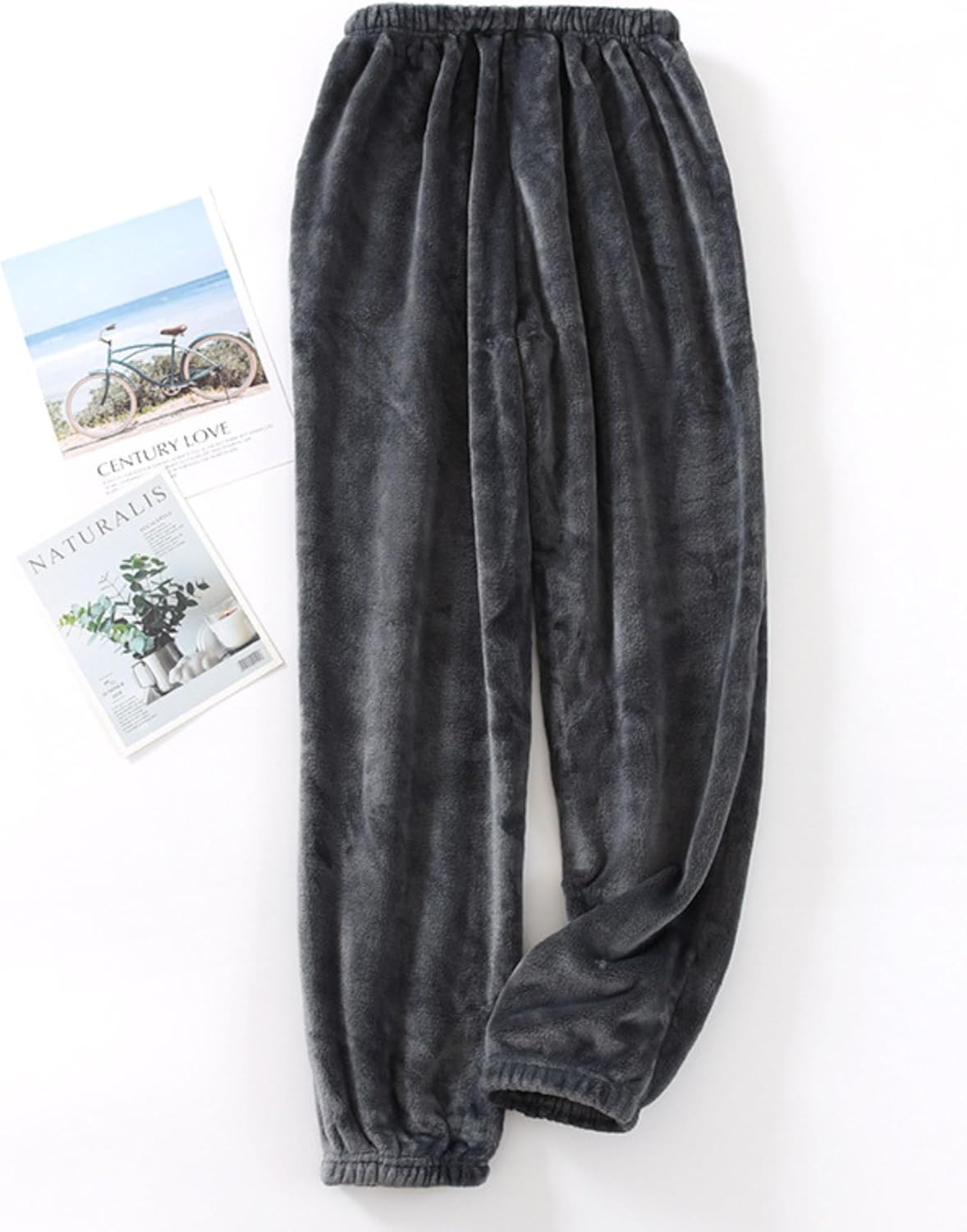 Fiona Jolin Women's Plush Fluffy Pajama Pants Winter Warm Fuzzy Fleece Lounge Bottoms Sleepwear with Pockets - Image 2