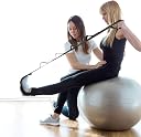 Serveuttam Yoga Leg Strech Belt - Premium Leg Streching Strap for Begniner and Adavacne | Plantar Stretch Band | Foot Ankle Joint Correct Belt (Black) gallery image