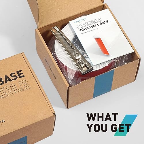 Miniatura 16 de Baseboard Trim, 4 Inch(W) x 20 Feet(L) Peel and Stick Flexible Baseboard Molding Trim, Self Adhesive Vinyl Baseboard Cove Base, Base Boards for Black