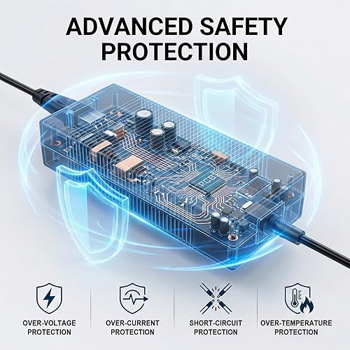 Miniatura 4 de Cargador de batería de litio de 36V, cargador de 42V 2A para patinete eléctrico, hoverboard, ebike, compatible con Gotrax, Jetson, Ninebot, Volpam,