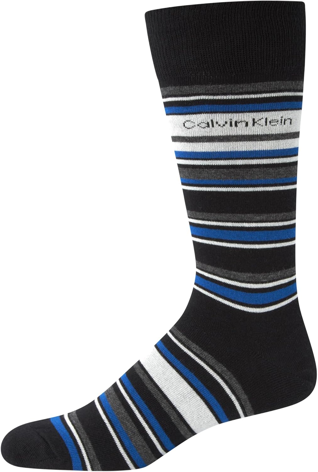Calvin Klein Mens Crew Socks - 4 Pack Soft Cotton Blend Cushioned Crew Dress Socks for Men, for Formal, Casual and Work Wear - Image 6
