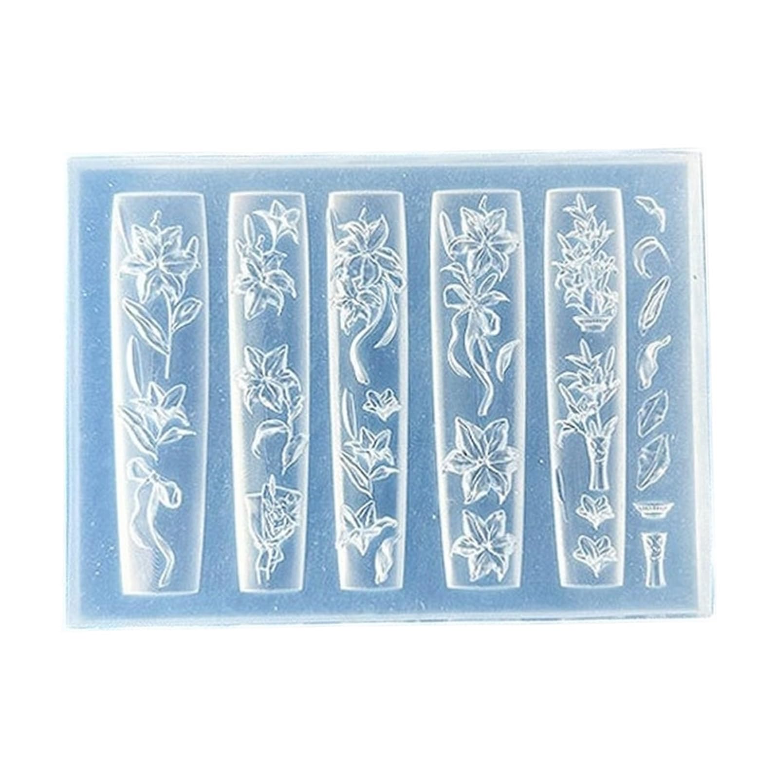 CAZSTYK Silicone Nails Molds Nails Sculpting Molds Delicate Decors Silicone Tools Carving for Art Mold
