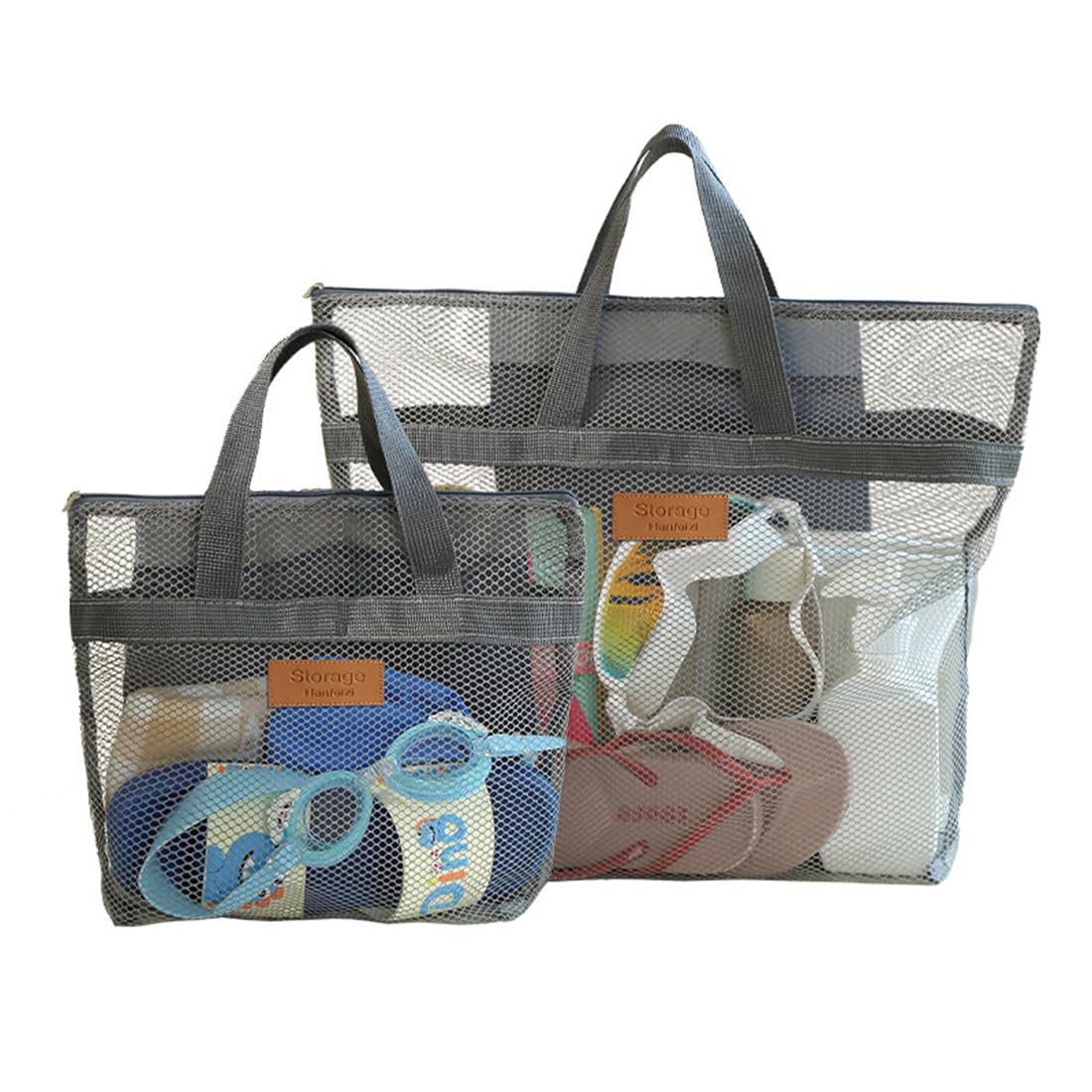 2 Pezzi Borsa Trasparente, Doccia Portatile da Campeggio e Sacca per Doccia da Campeggio, con Organizer e Portaoggetti da Appendere, Ideale come Portaoggetti Doccia per Spiaggia, Palestra, Viaggio