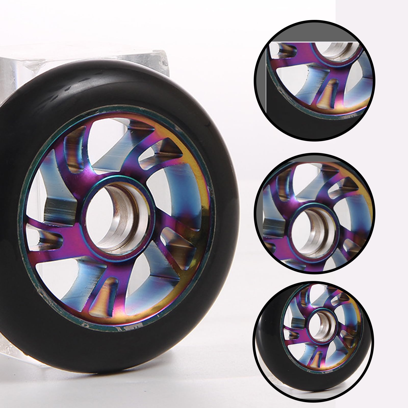 Roue De Trottinette - Paire Roues 100Mm Abec 11 Roulement Compatible Avec Land Surfer/Prodigy