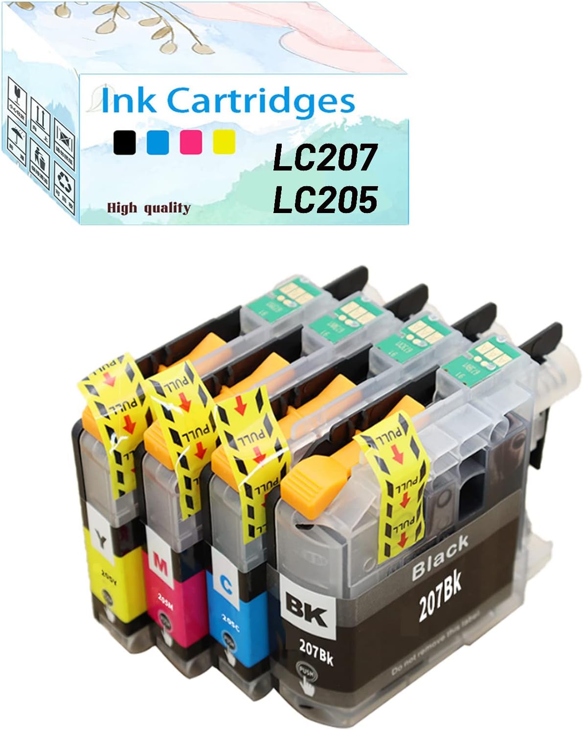 LC207 LC205 Ink Cartridges Replacement for Brother