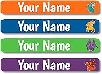 Vista 59 de Lovable Labels - 120 Etiquetas infantiles personalizadas, impermeables, aptas para lavavajillas, se pegan y despegan, son ideales