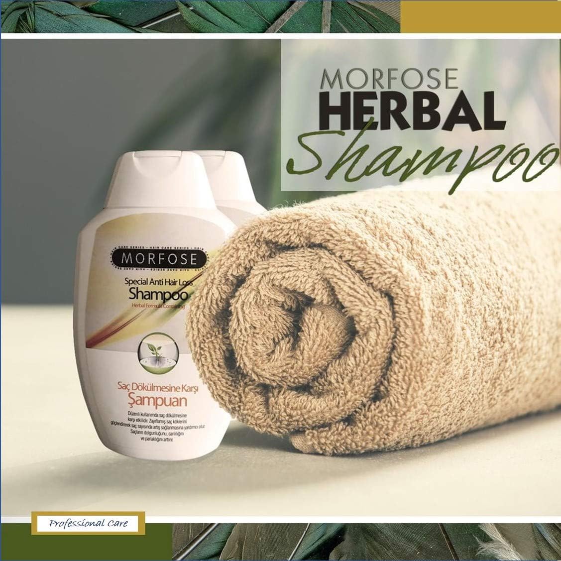 Morfose Herbal Anti Hair Loss Shampoo 300 ml, White, 300 ml (Pack of 1) - Image 4