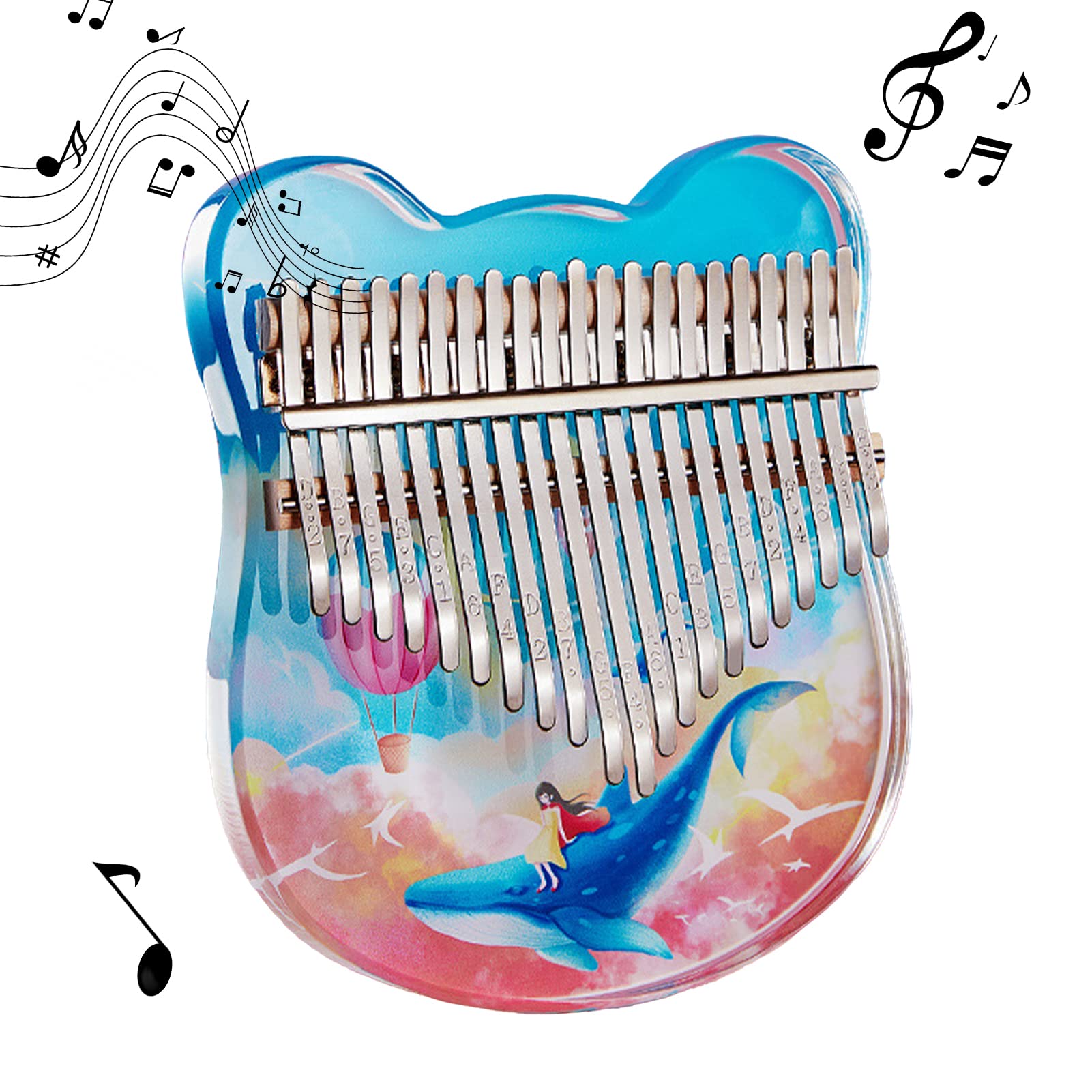 Kalimba 17/21 Keys Acrylic Thumb Piano - Image 2