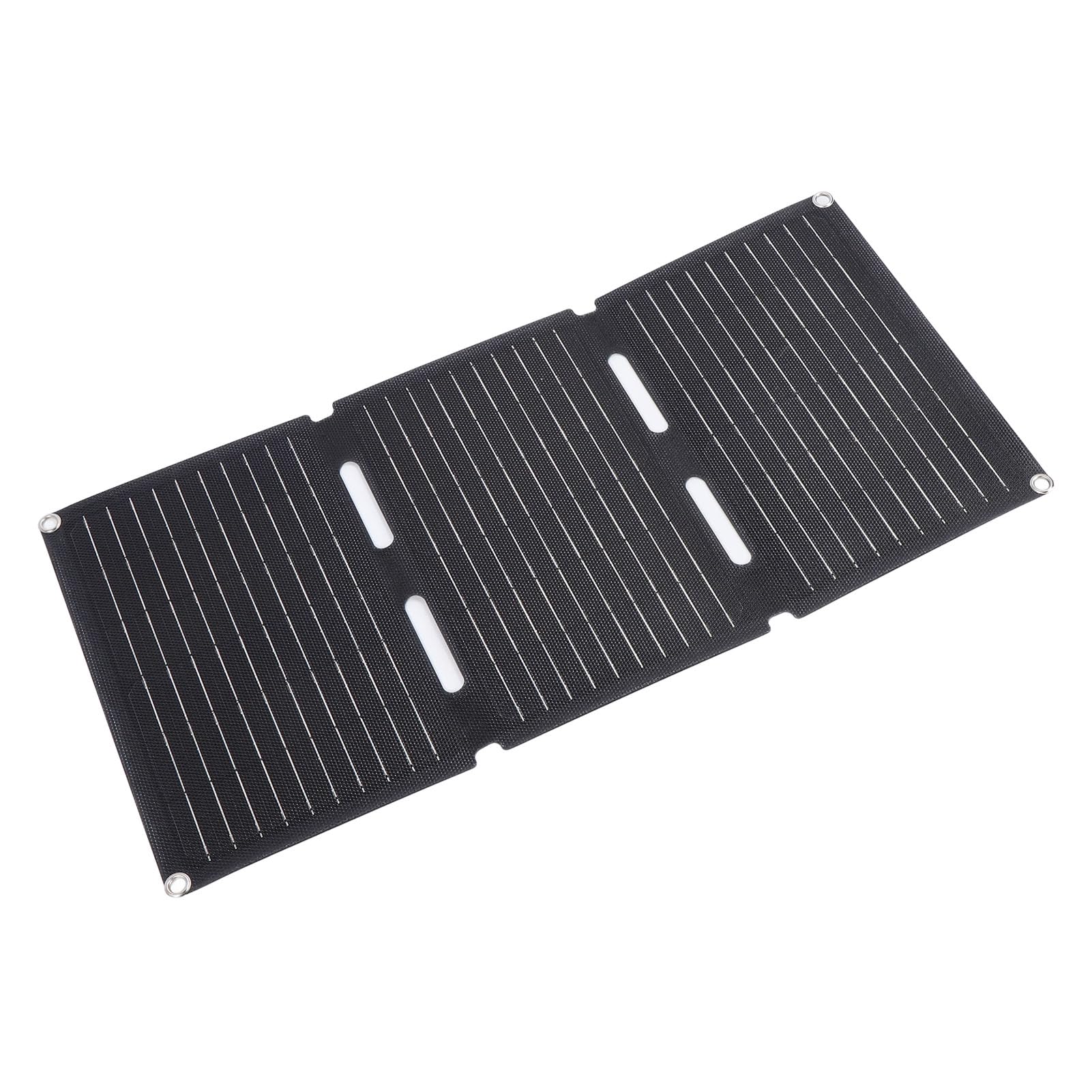 Pssopp Cargador de Panel Solar, Silicona Monocristalina, Cargador Portátil de 30 W, Panel Solar Plegable para Teléfonos y Tabletas