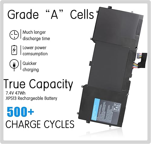 Miniatura 2 de Y9N00 Dell XPS13 - Batería para portátil Dell XPS 12 9Q23 XPS 13 Ultrabook Series XPS 13-L321X XPS 13-L322X XPS L321x L322X 90V7W RWT1R 489XN 9Q23