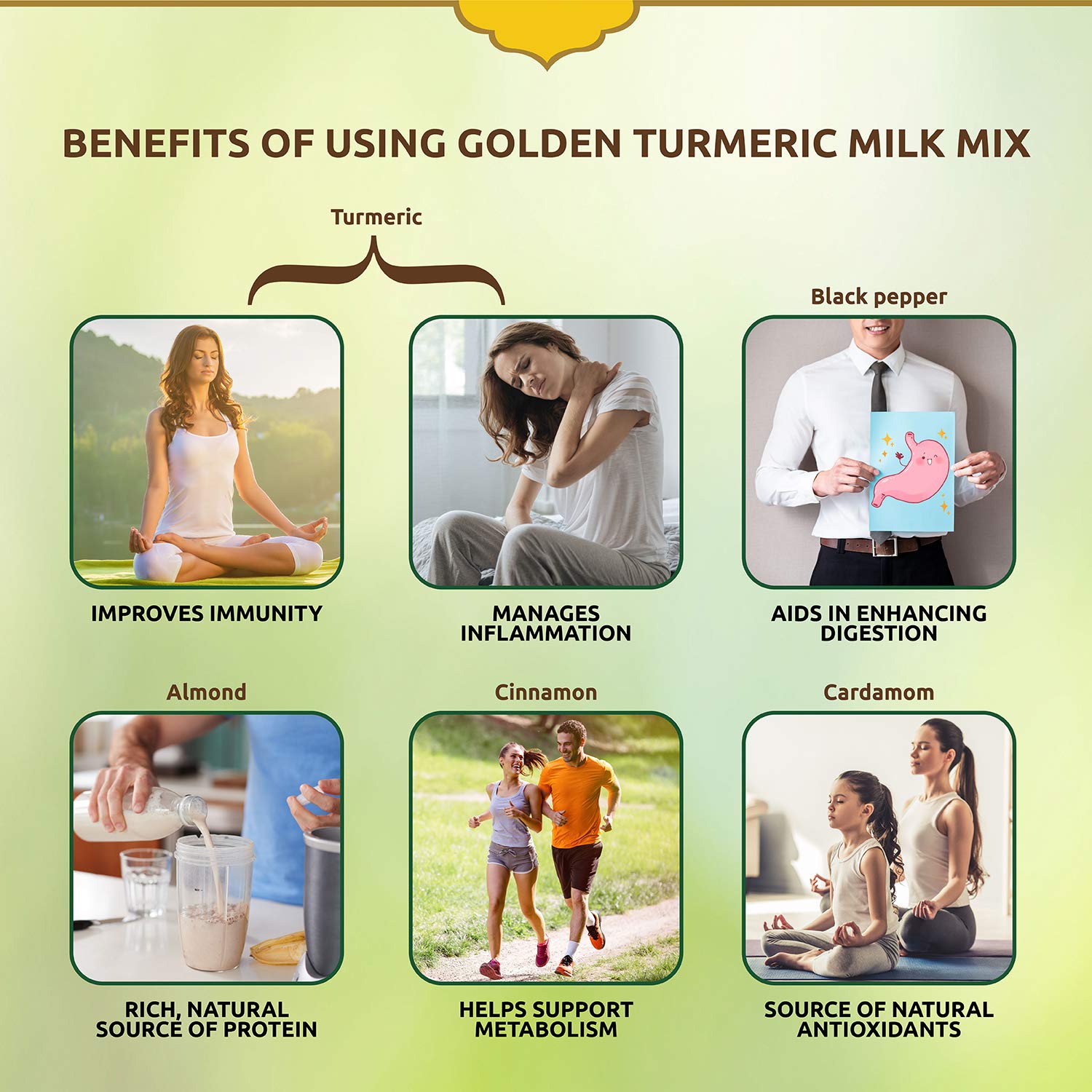 Saffola Immuniveda Golden Turmeric Milk Mix 400 g Ayurvedic Immunity