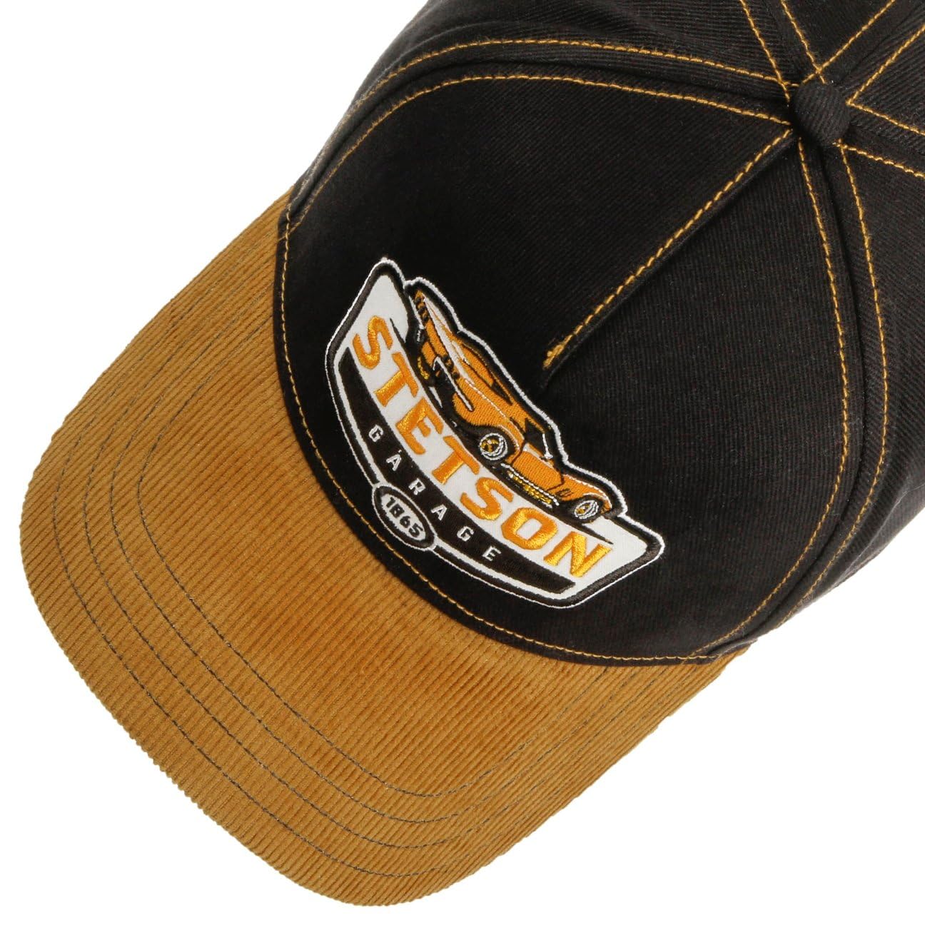 Stetson Cord Peak Garage Gorra de Beisbol Pana Visera Hombre Todo el ano
