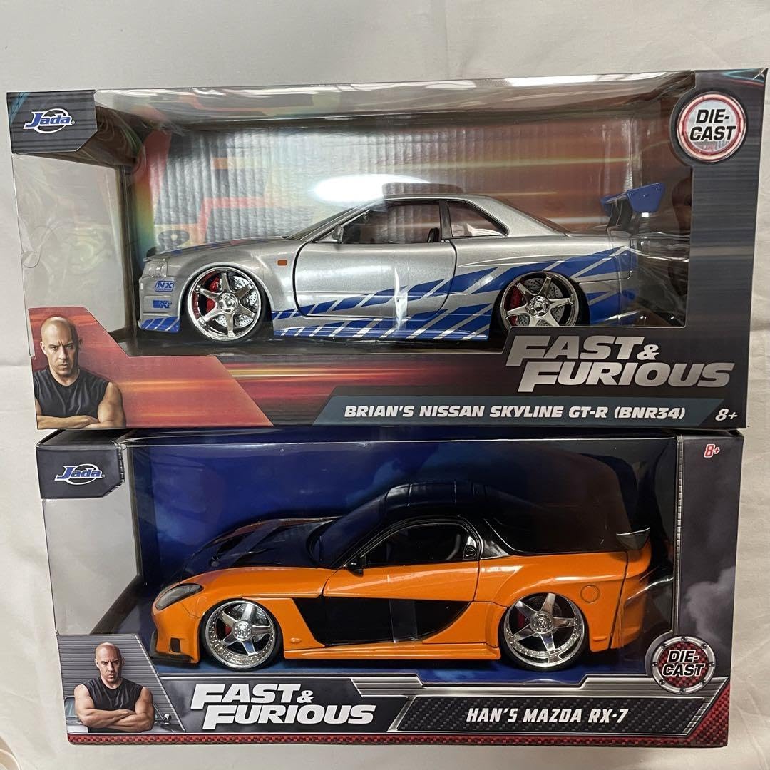 Amazon.co.jp: 2台セットワイルドスピード 日産スカイライン34GT-R 