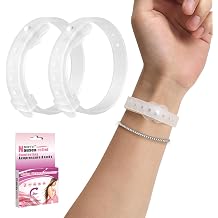 Morning Sickness Bands Anti Nausea Bands for Pregnant Wowen Pregnancy Bracelet Acupressure Nausea Relief for Car, Sea, Air Sickness-Transparent