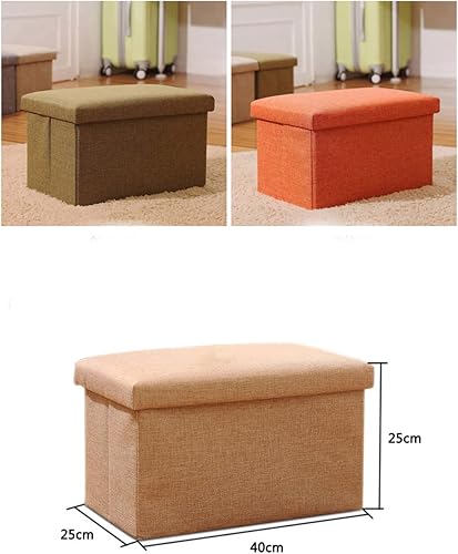 Miniatura 2 de FS-LN01, organizador para almacenamiento de ropa, con revestimiento, plegable, tipo Ottoman, cubo con escalón para descansar los pies, para living,