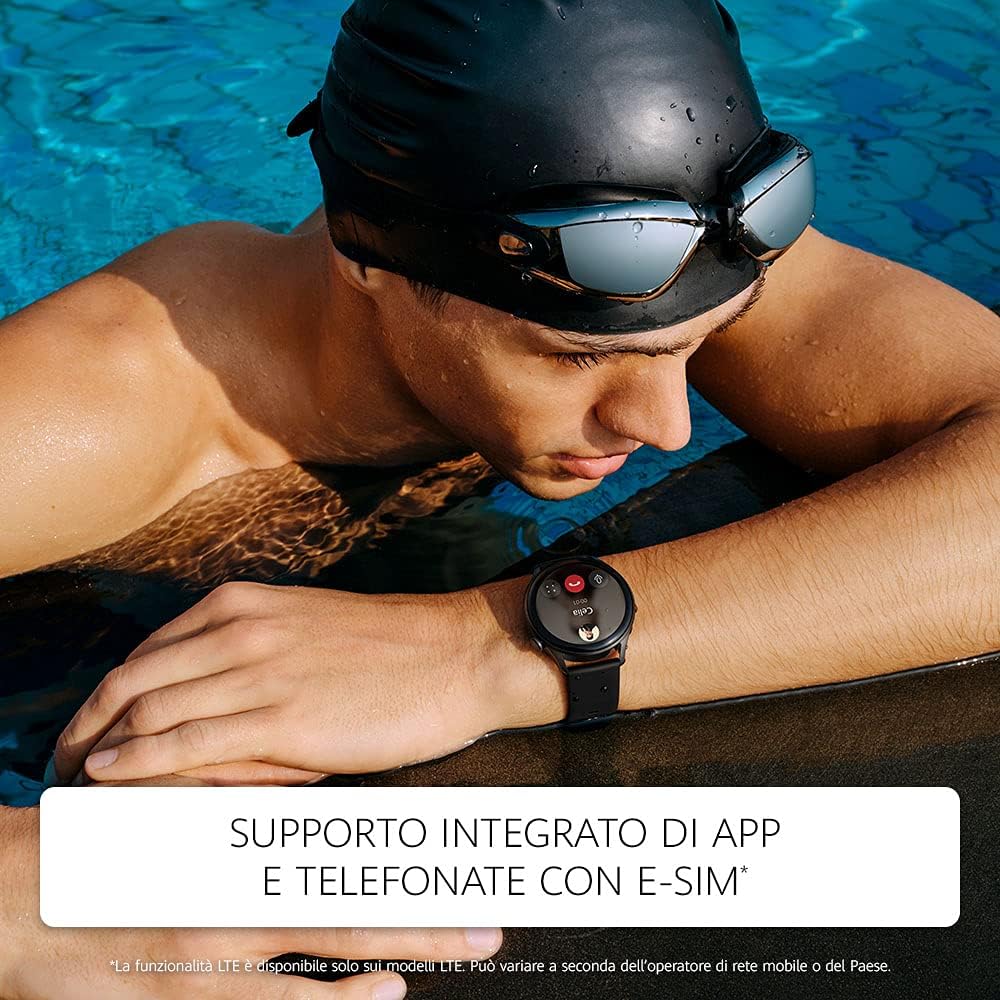 HUAWEI WATCH Smartwatch 4G AMOLED 1 43 Pollici AP52 Chiamata eSIM Batteria fino a 3 Giorni Saturazione Ossigeno Frequenza Cardiaca 247 GPS 5 ATM