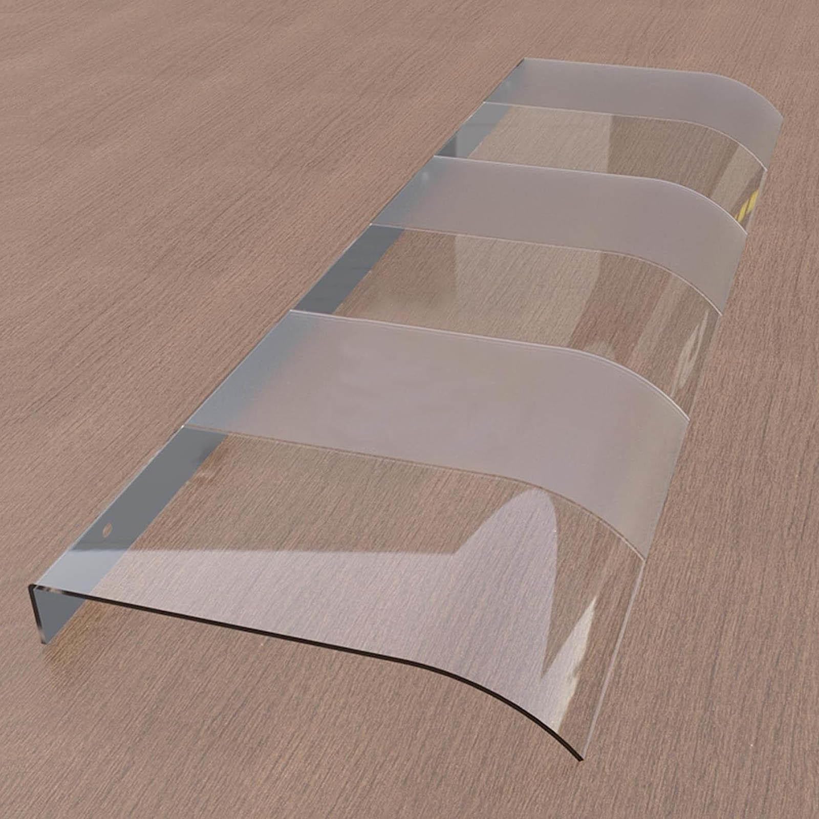 Zewnętrzne drzwi wejściowe, na patio, osłona przeciwsłoneczna, zadaszenie przy wejściu, 50 x 90 cm, ochrona przed promieniowaniem UV, deszcz, śnieg, poliwęglan, szerokie drzwi, do domu lub firmy,