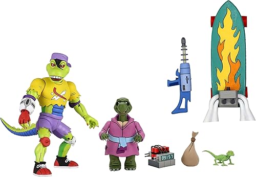 NECA Figura de acción de Mondo Gecko Tortugas Ninja Mutantes Adolescentes