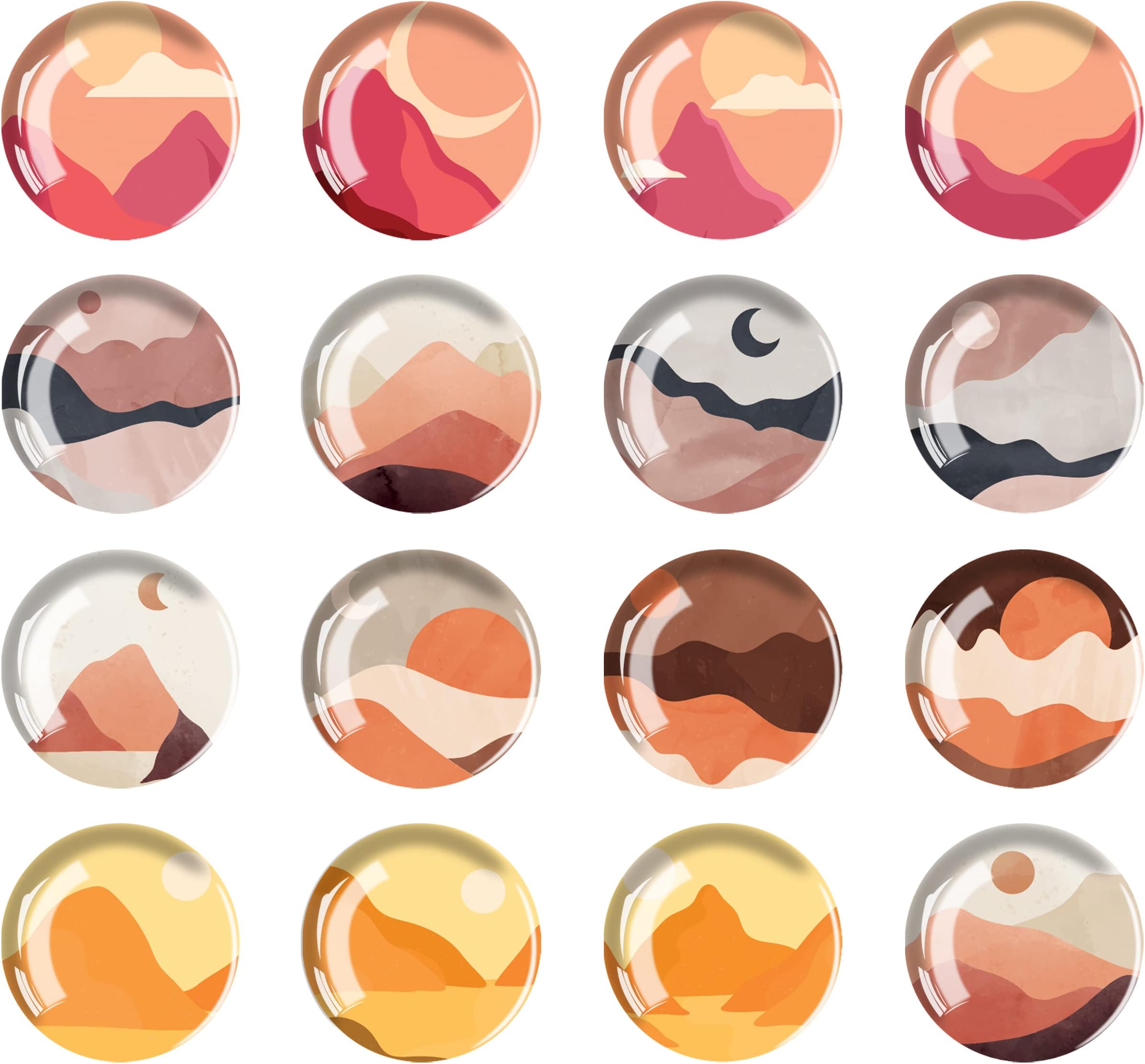 JJ PRIME 16 Pcs Fridge Round Fridge Mini Fridge