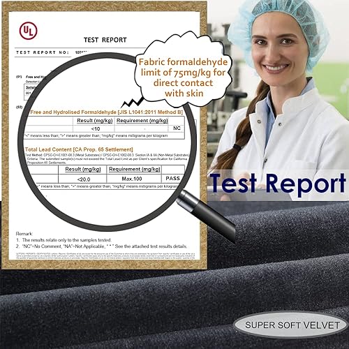 Miniatura 9 de SINOSSO Funda de terciopelo suave para banco de dormitorio, (48 a 62 pulgadas) de largo x (15 a 20 pulgadas) de ancho, protector tapizado