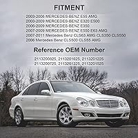 Vista 5 de nifeida Muelles suspendedores traseros 2113200825, 211320082580 del aire compatibles con Mercedes-Benz W211 W219 2003-2011 E550/E55 AMG/E63