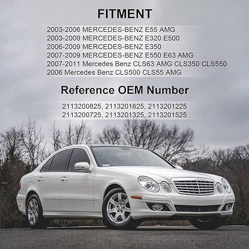 Miniatura 5 de nifeida Muelles suspendedores traseros 2113200825, 211320082580 del aire compatibles con Mercedes-Benz W211 W219 2003-2011 E550E55 AMGE63