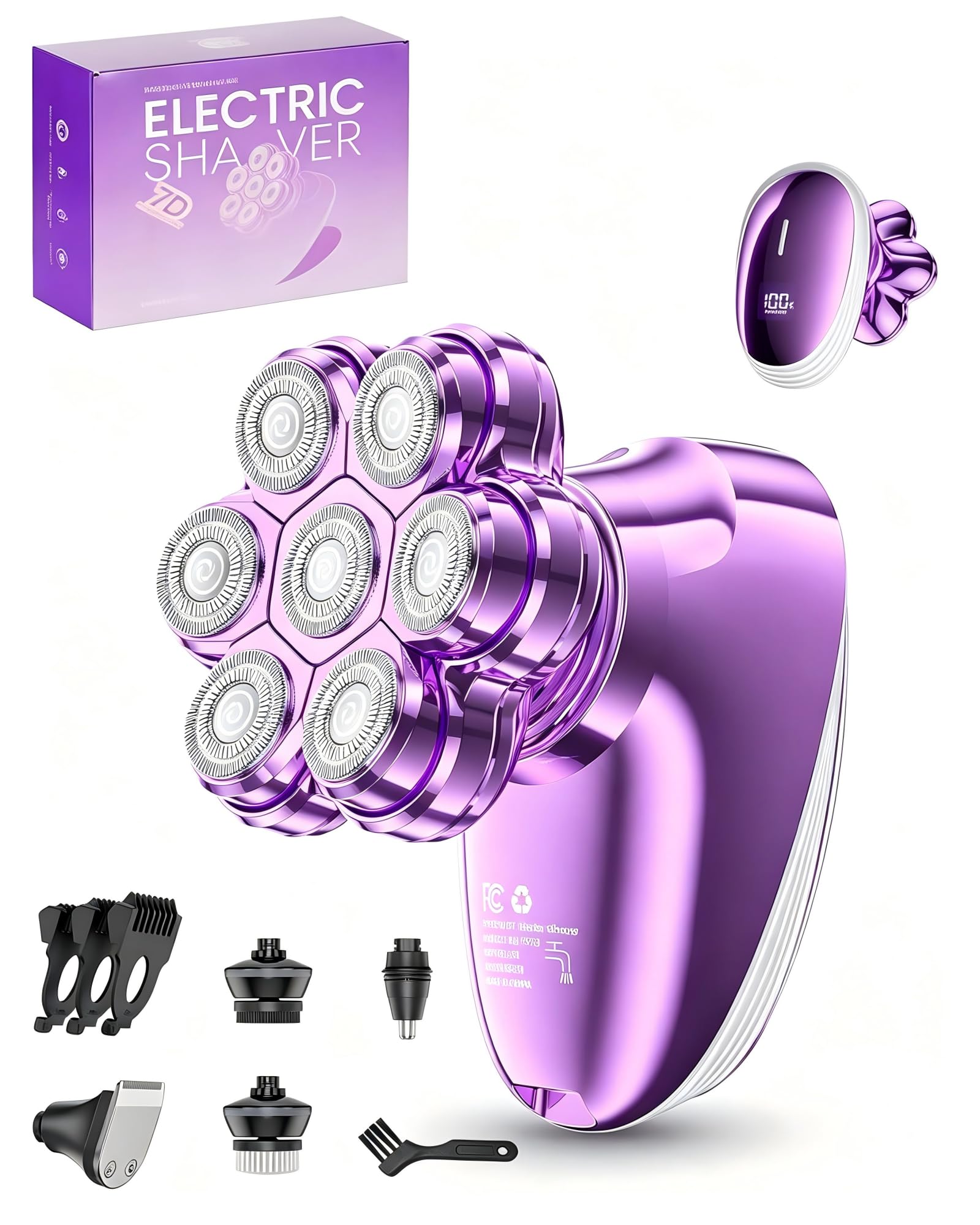 5-in-1 Electric Razors for Women, 7D Electric Shavers for Womens Full Body