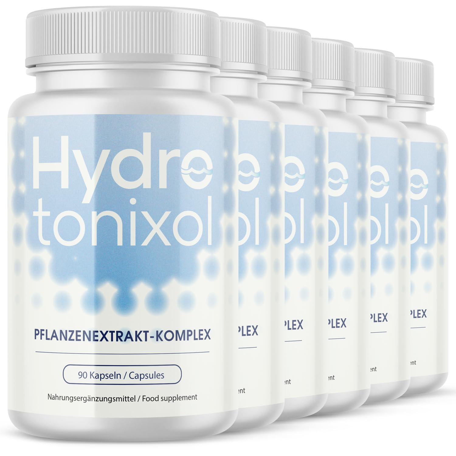 HydroTonixol Kapseln | Pflanzenextrakt Komplex mit Apfelessig & Guarana | einfache Einnahme | 6x90 Kapseln