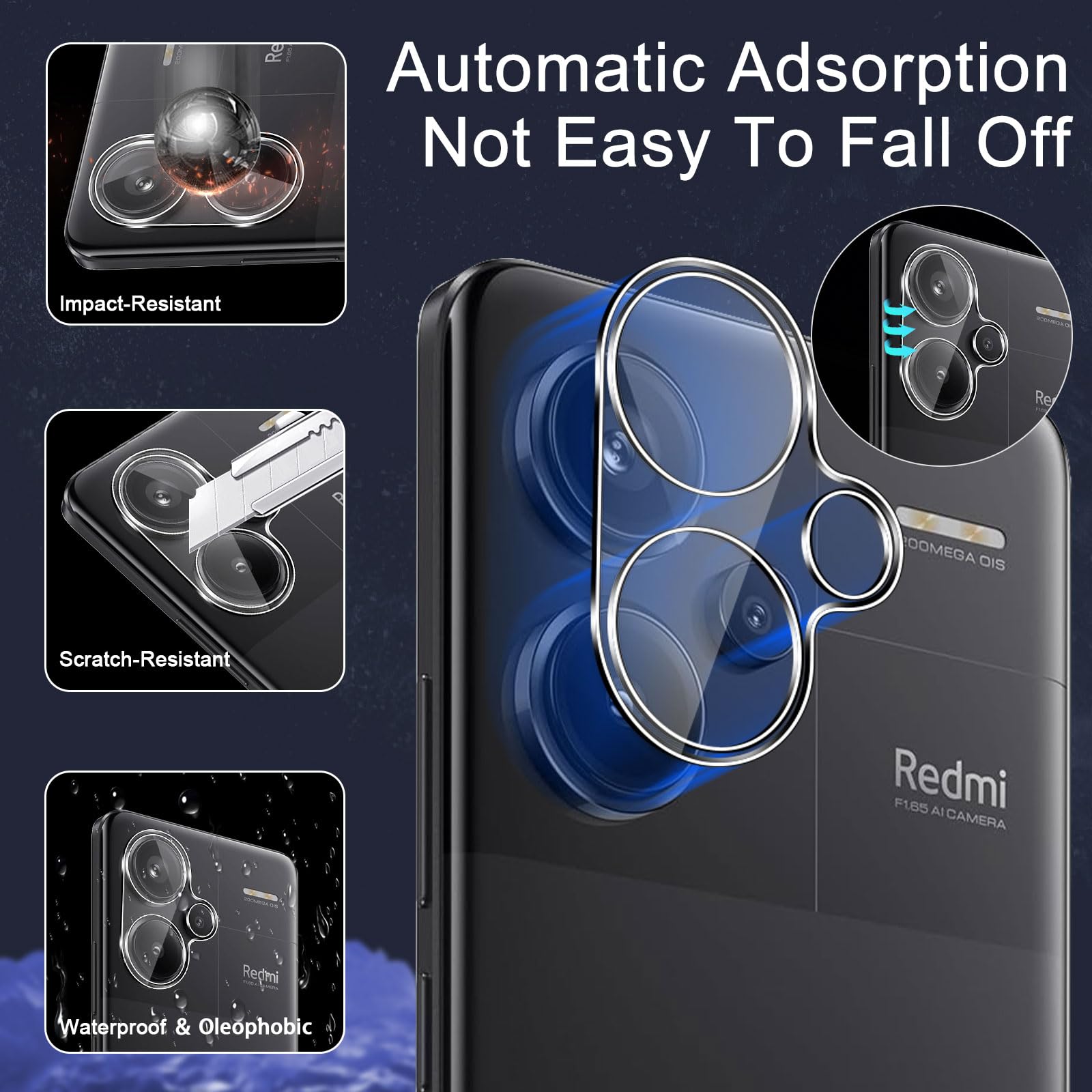 Lutree Pellicola Protettiva per Xiaomi Redmi Note 13 Pro Plus 5G/Note